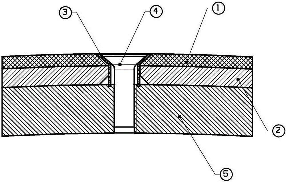 Method for connecting two thin plates by using countersunk riveting bushing