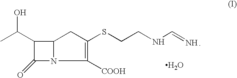 Process for the preparation of crystalline N-formimidoyl thienamycin monohydrate (imipenem monohydrate)