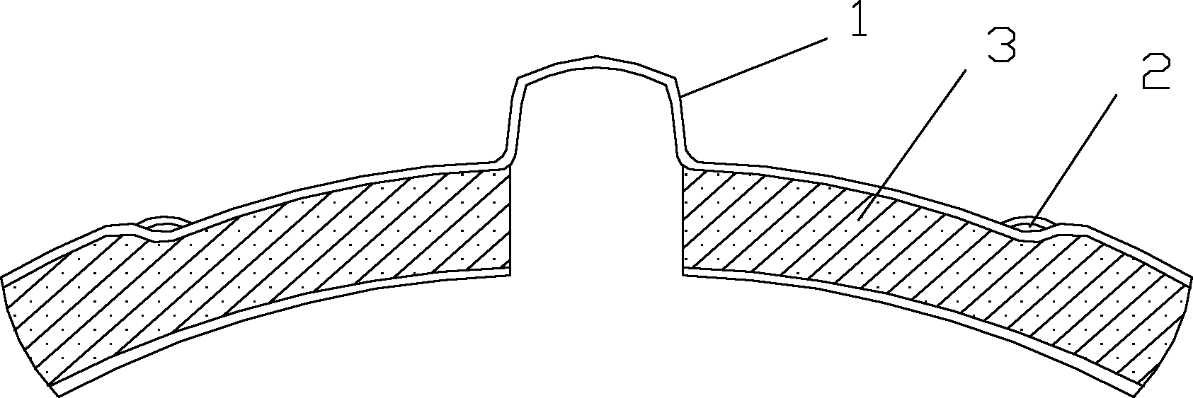 Carbon ceramic brake shoe for urban rail vehicle and manufacturing method thereof