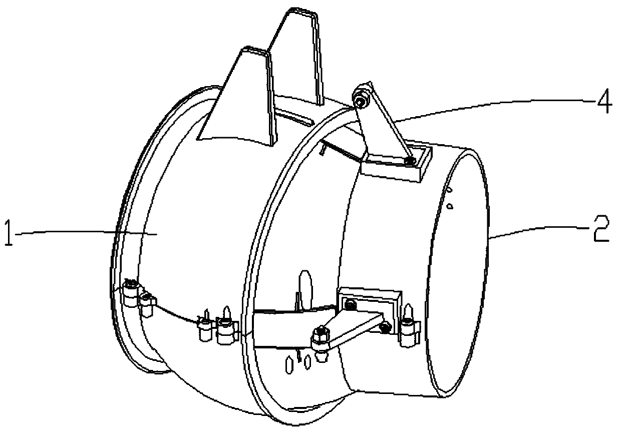 Spherical vector spray pipe