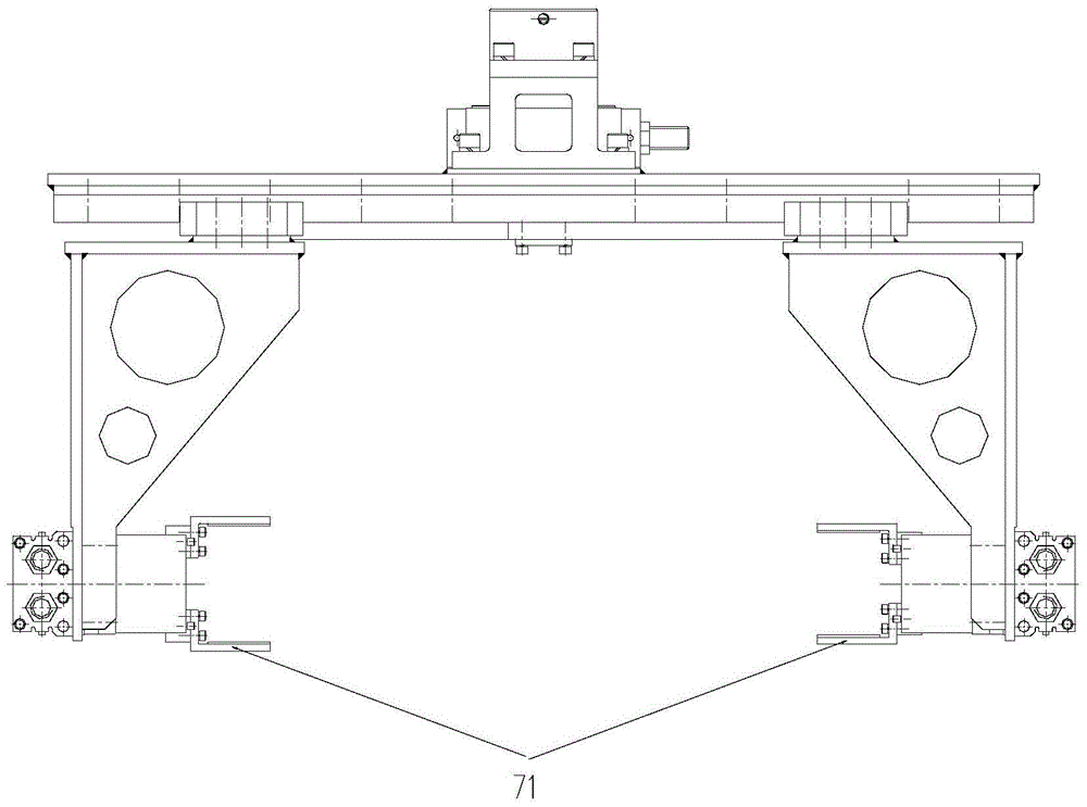 Cold core machine pickup device and cold core machine pickup method