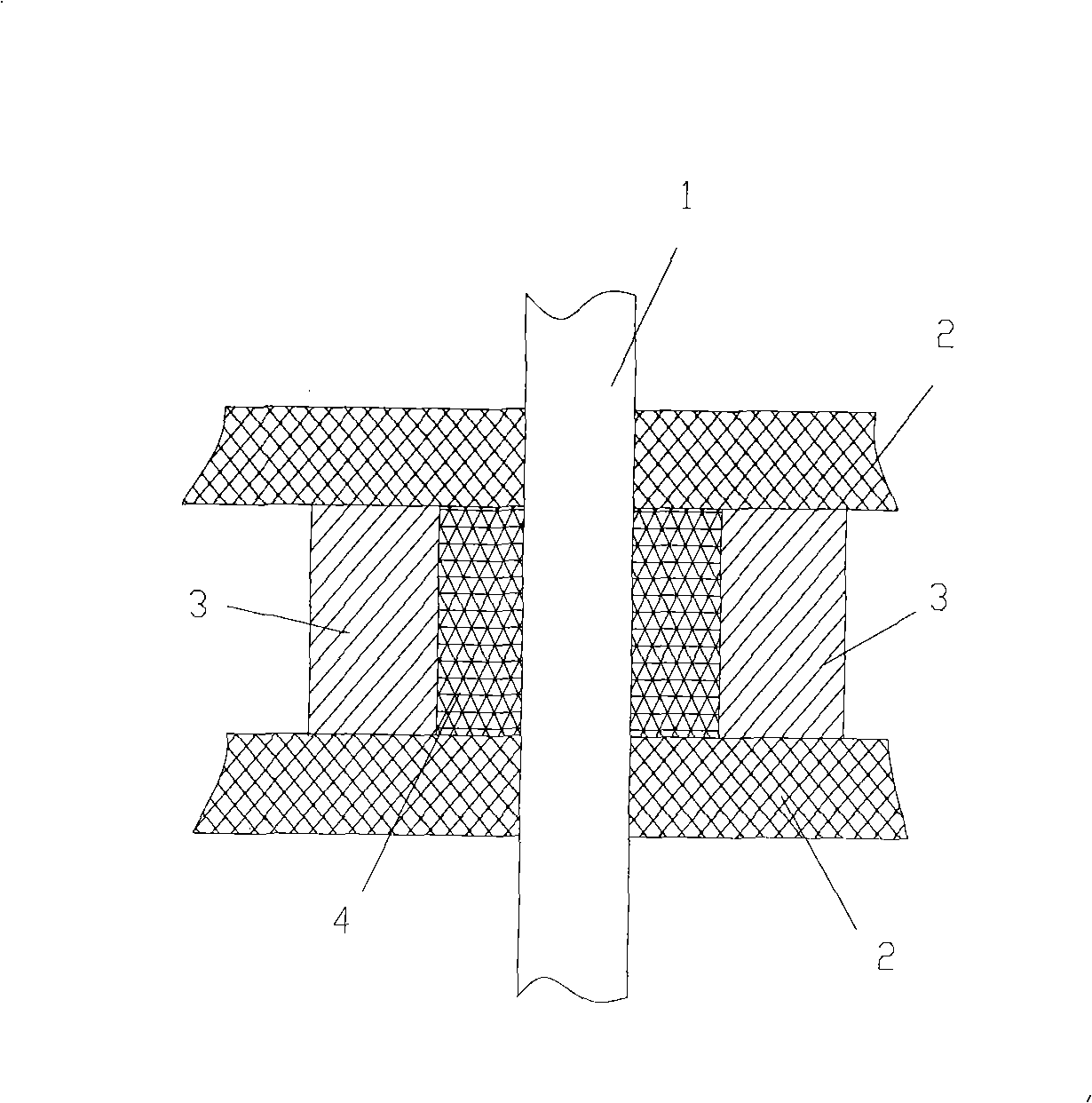 Sealing-in method of metallic titanium and glass terminal post