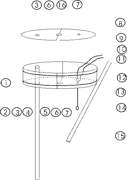 Monitoring device for hydraulic lift of plant root