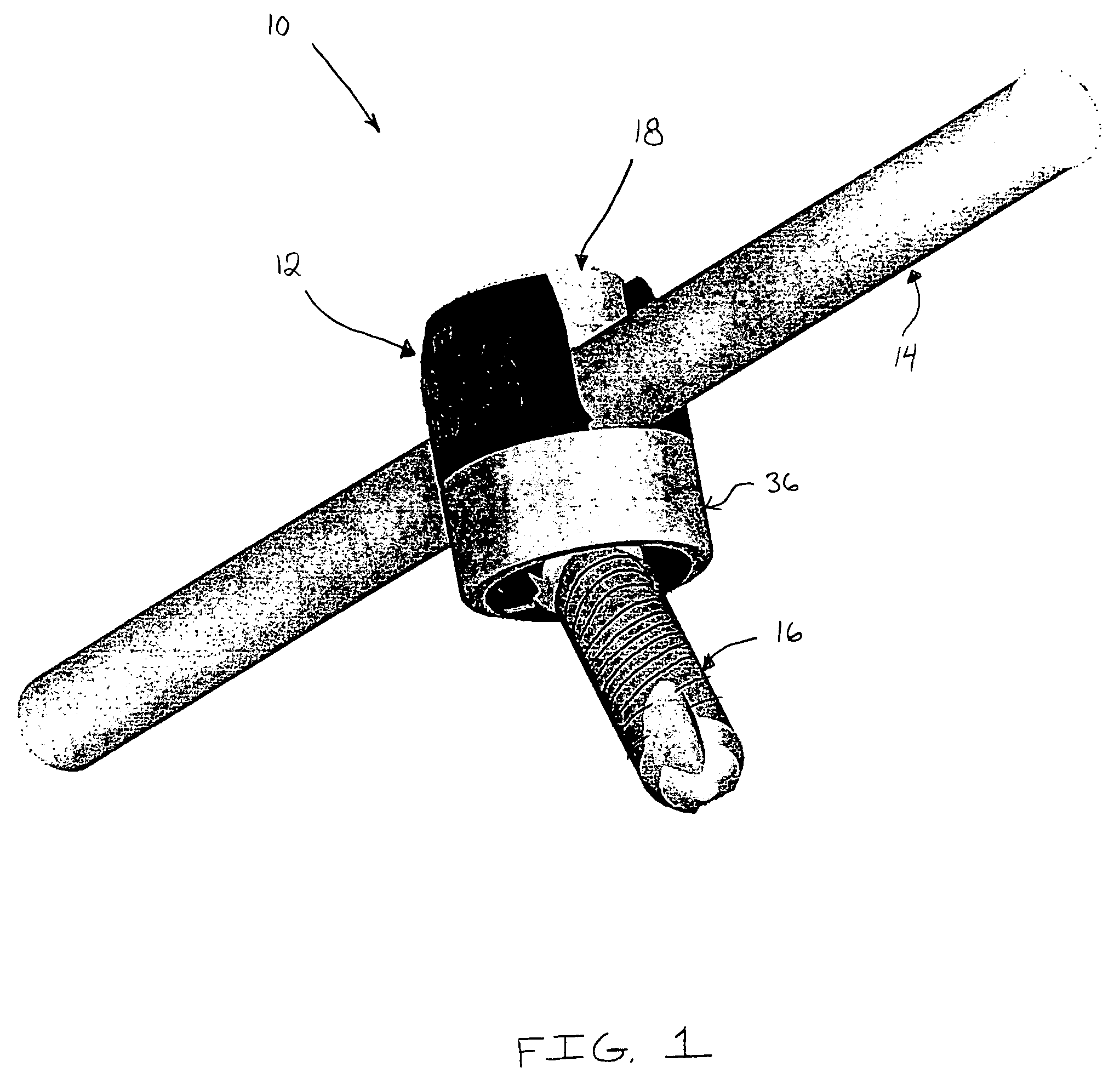 Polyaxial bone anchor and method of spinal fixation