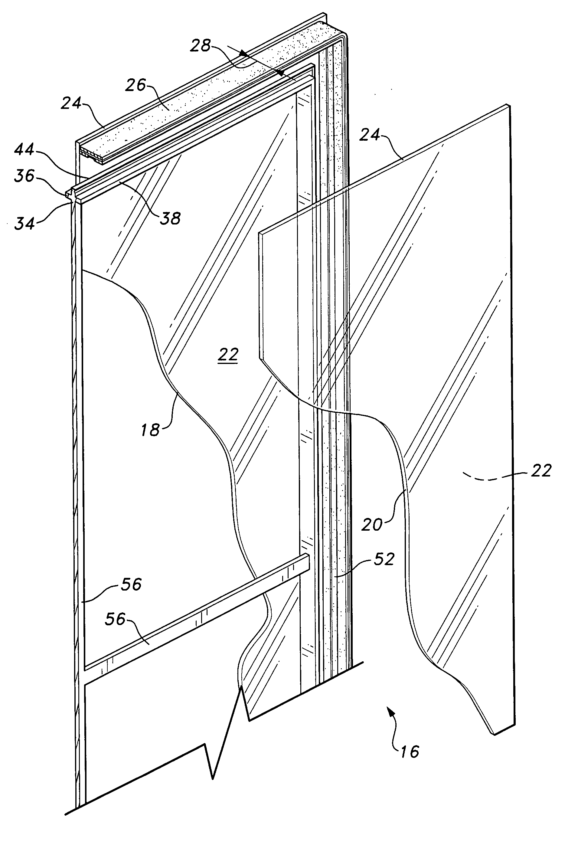 Double pane window construction