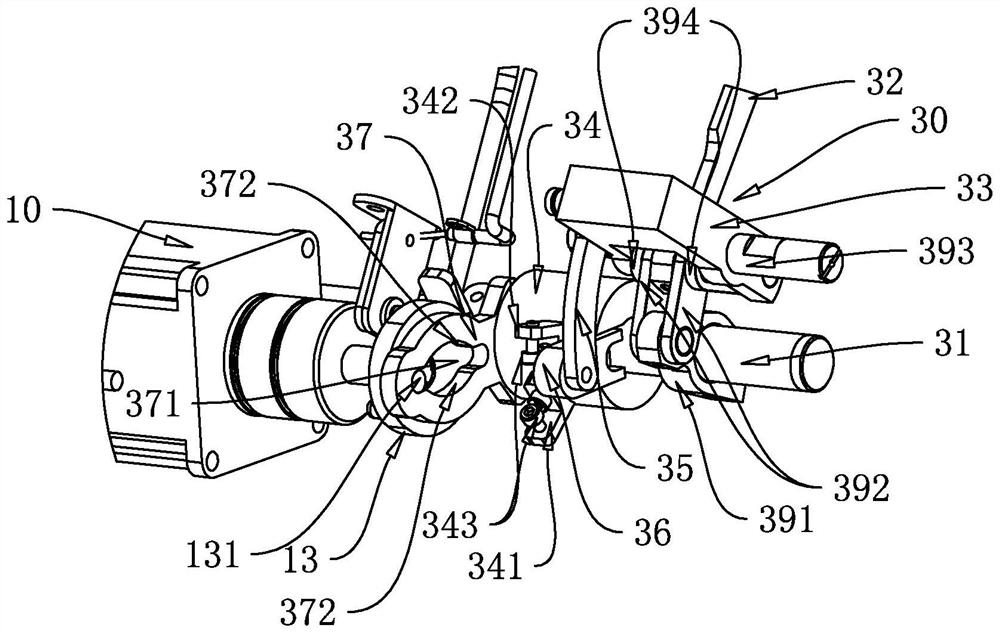 Multifunctional structure of intelligent sewing machine