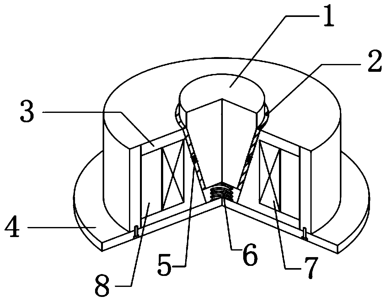 Rigidity-adjustable magneto-rheological vibration isolation device for multi-rotor vehicle body