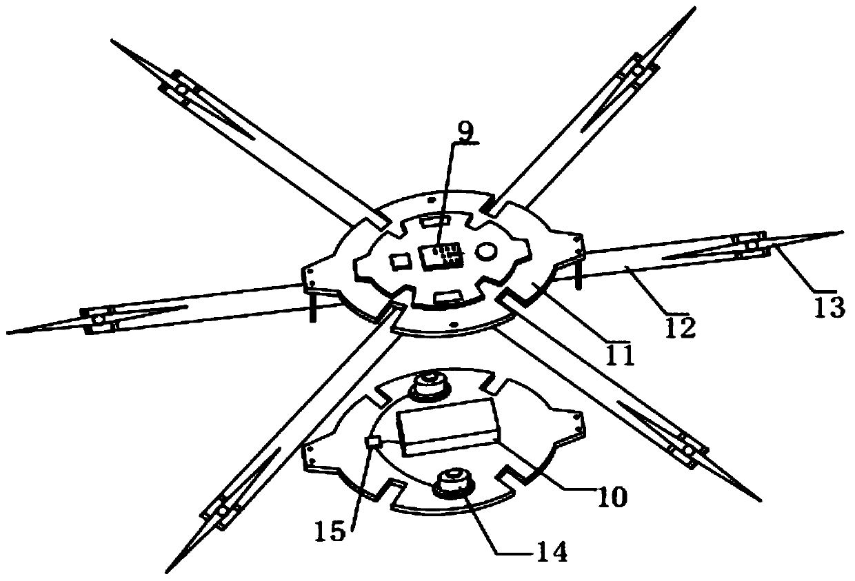 Rigidity-adjustable magneto-rheological vibration isolation device for multi-rotor vehicle body