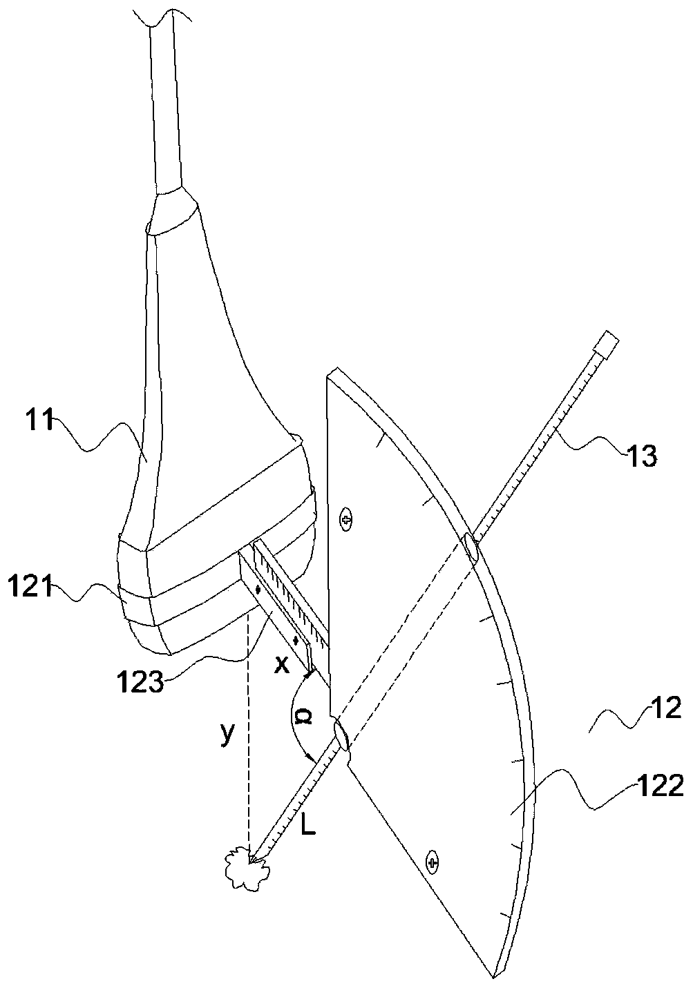 Ultrasonic guided out-of-plane puncture method