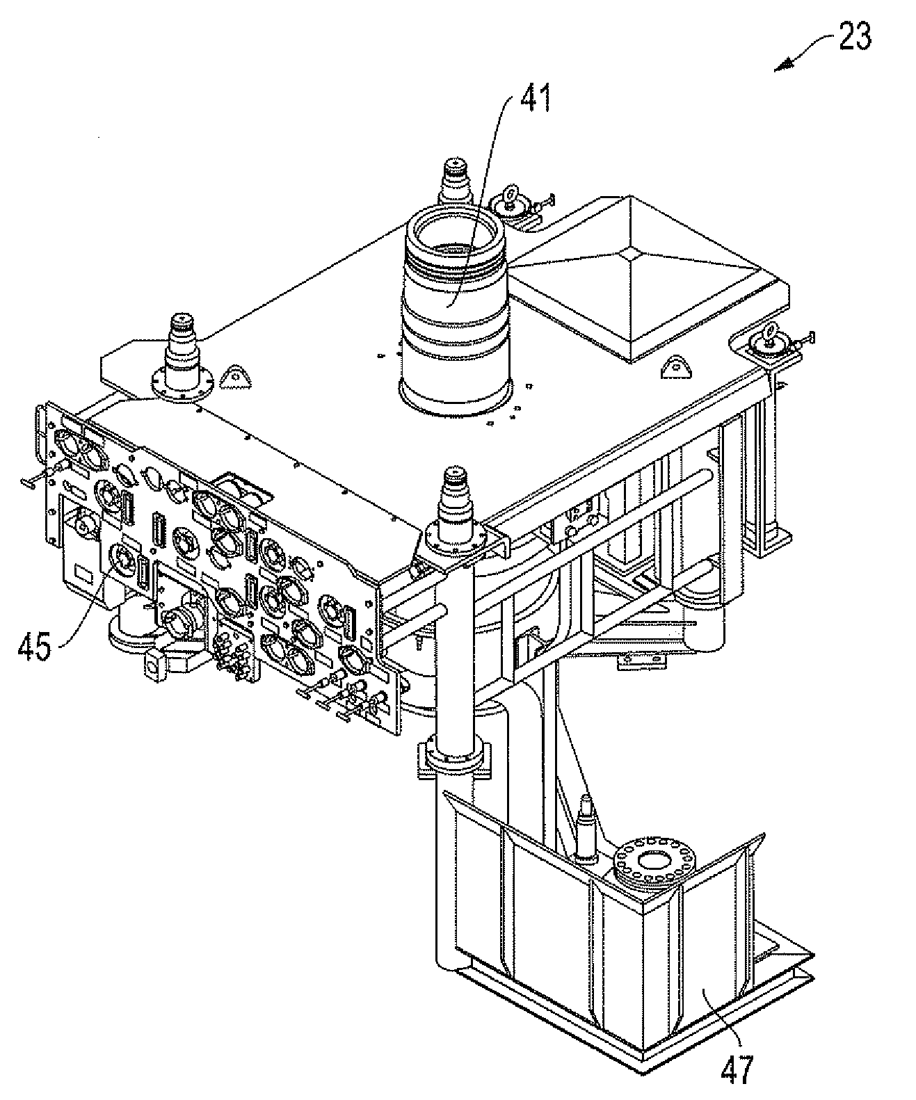 System, method and apparatus for a modular production tree assembly to reduce weight during transfer of tree to rig