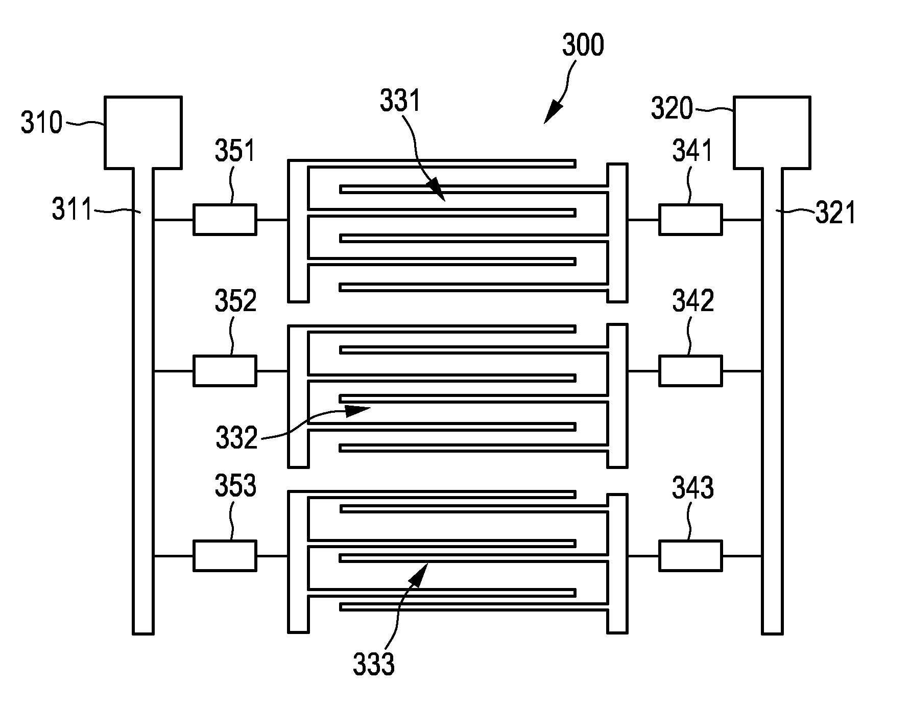 Test structure for detection of defect devices with lowered resistance