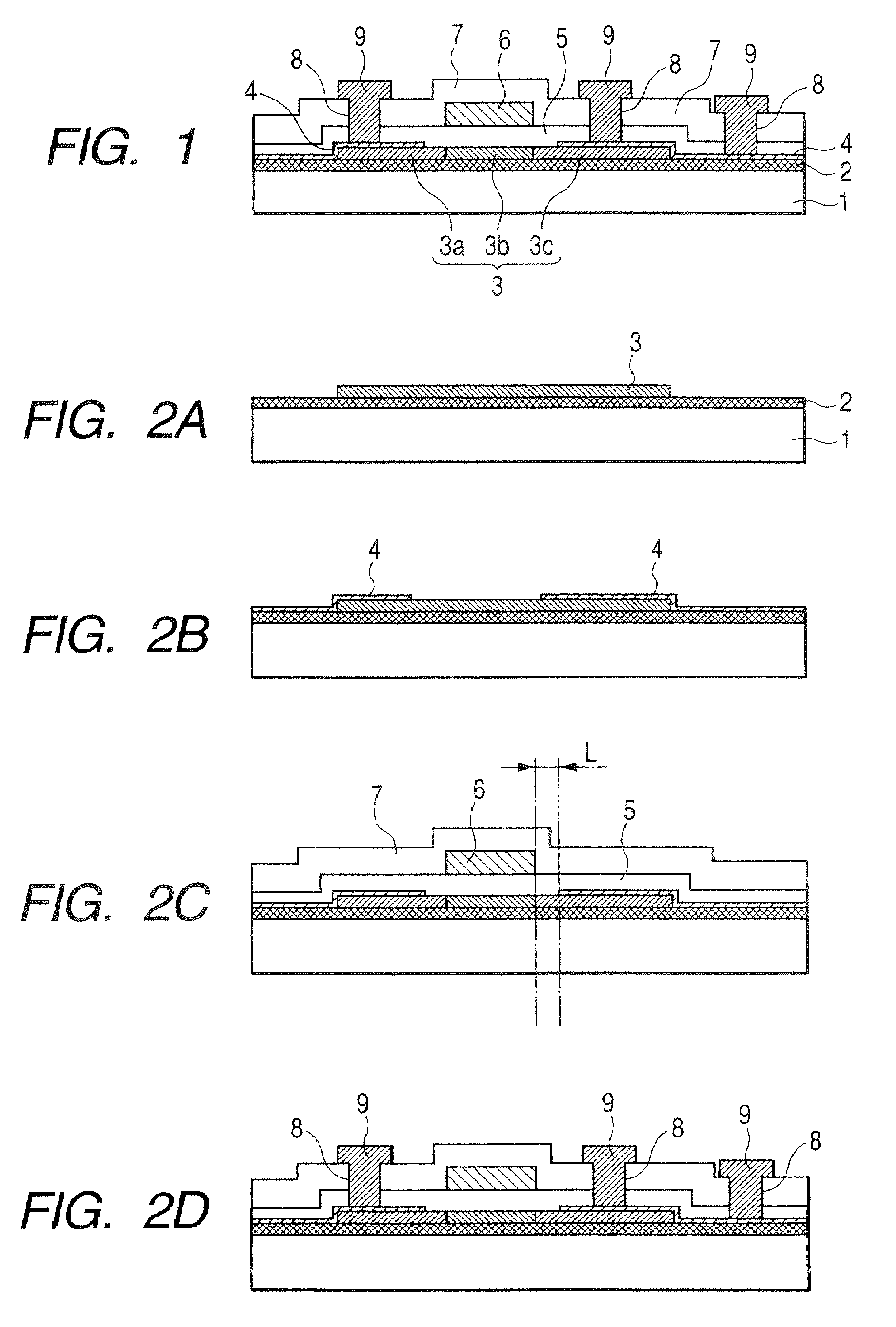 Thin film transistor device, method for manufacturing the same and display apparatus having the same