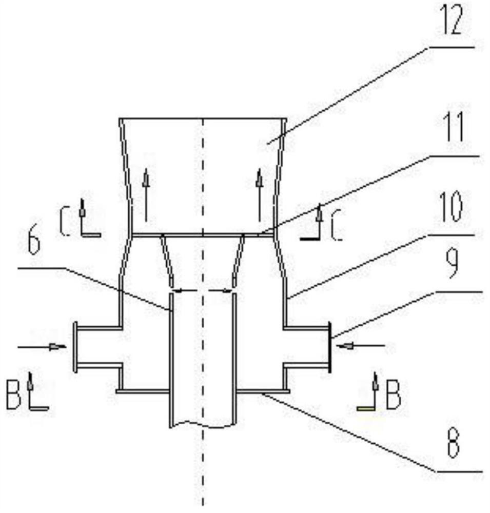 Method and device for vaporizing and mixing ammonia water for denitration