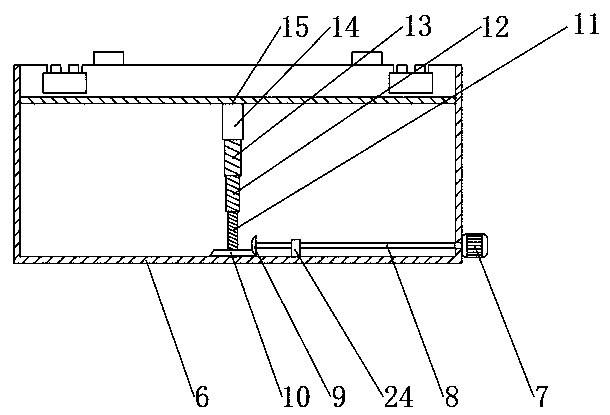 Discharging device for profile metal double-head sawing machine