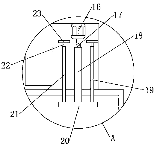 Discharging device for profile metal double-head sawing machine