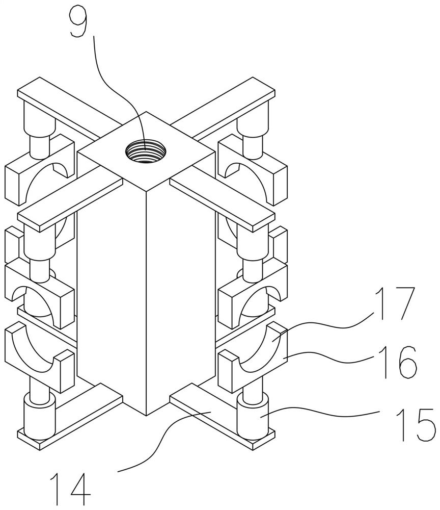 Lifting hook hanging frame for object to be subjected to shot blasting treatment