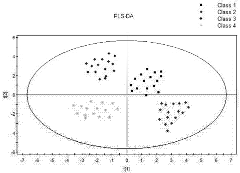 Discriminant method for black tea production places based on chiral quantitative analysis technology