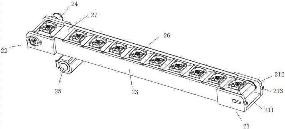 Radiating piece feeding combination equipment