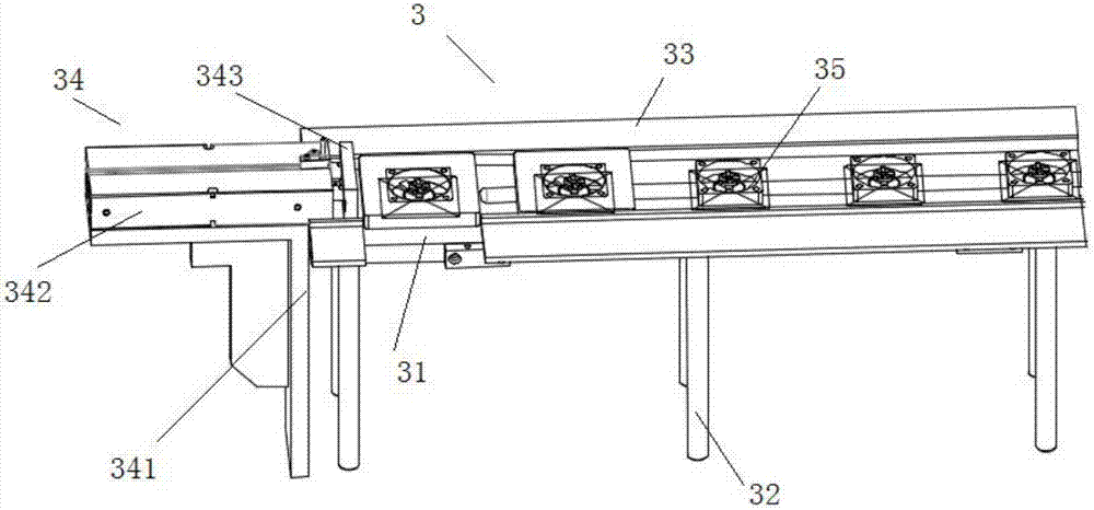 Radiating piece feeding combination equipment