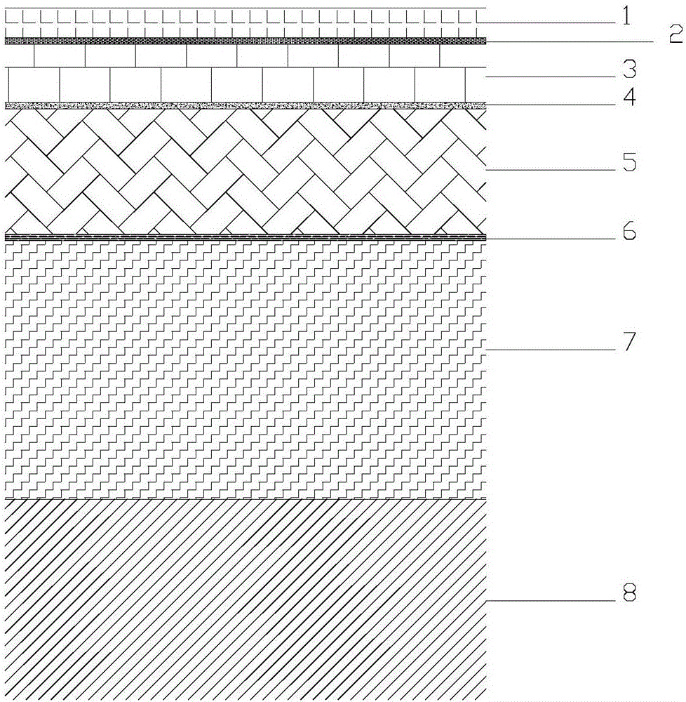 Pavement structure with low cost, environmental friendliness and long service life