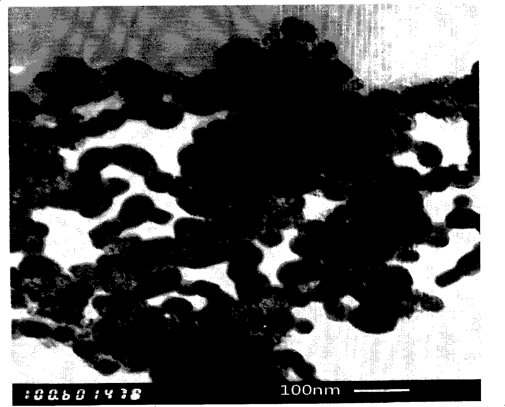 Method for producing nano-scale rare earth doping composite oxides sosoloid with low-temperature carbothermic method