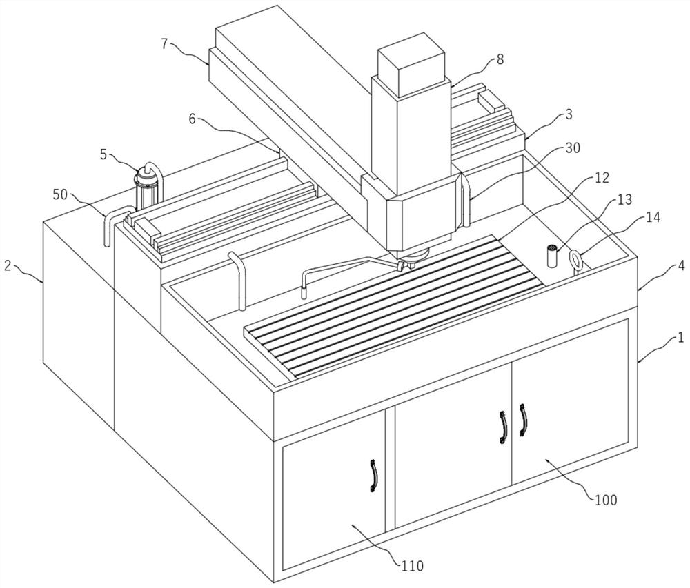 Electric spark machine tool capable of effectively avoiding damage caused by electric spark