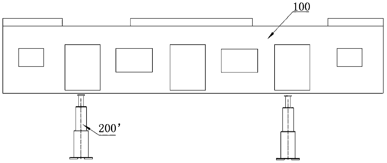 Substitute bogie assembly and alighting method