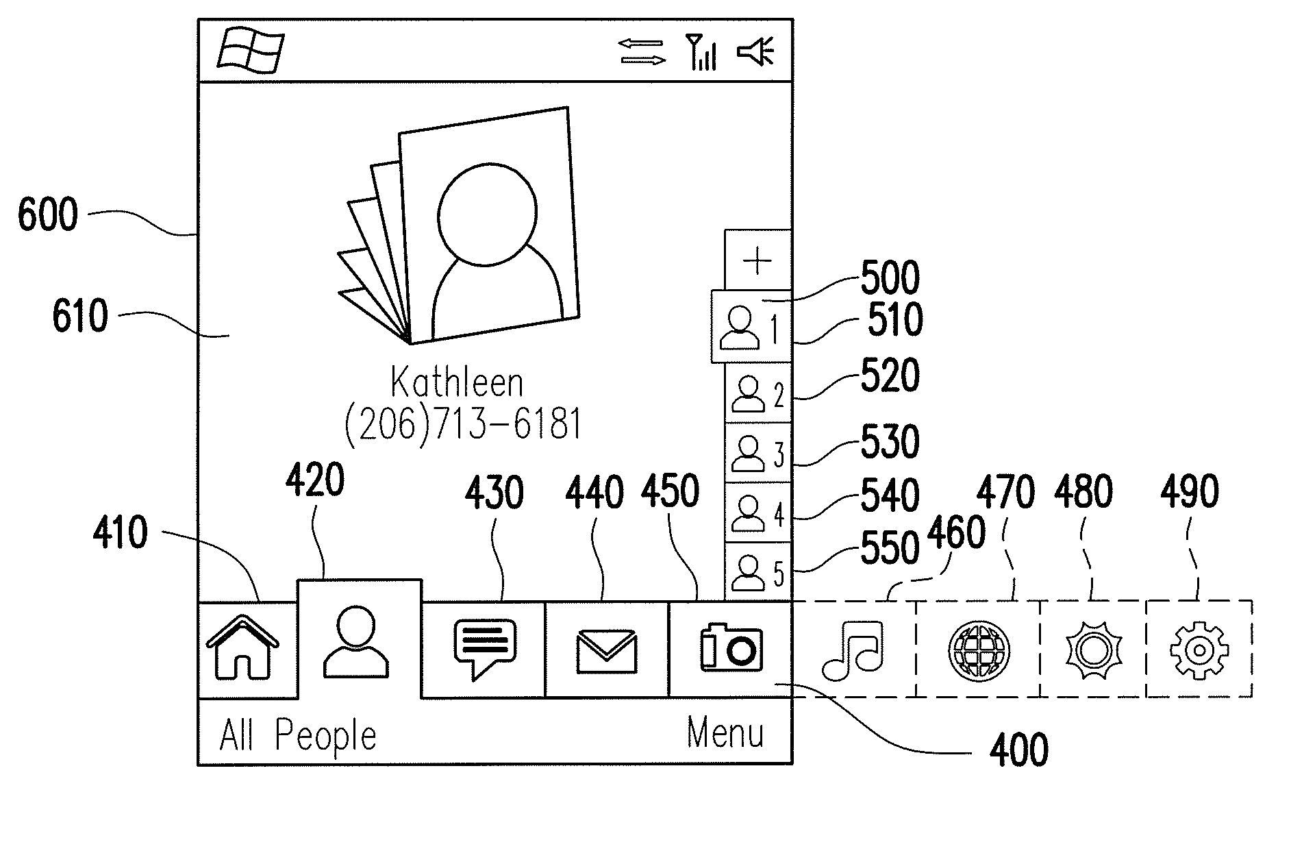 Method and apparatus for operating user interface and recording medium using the same