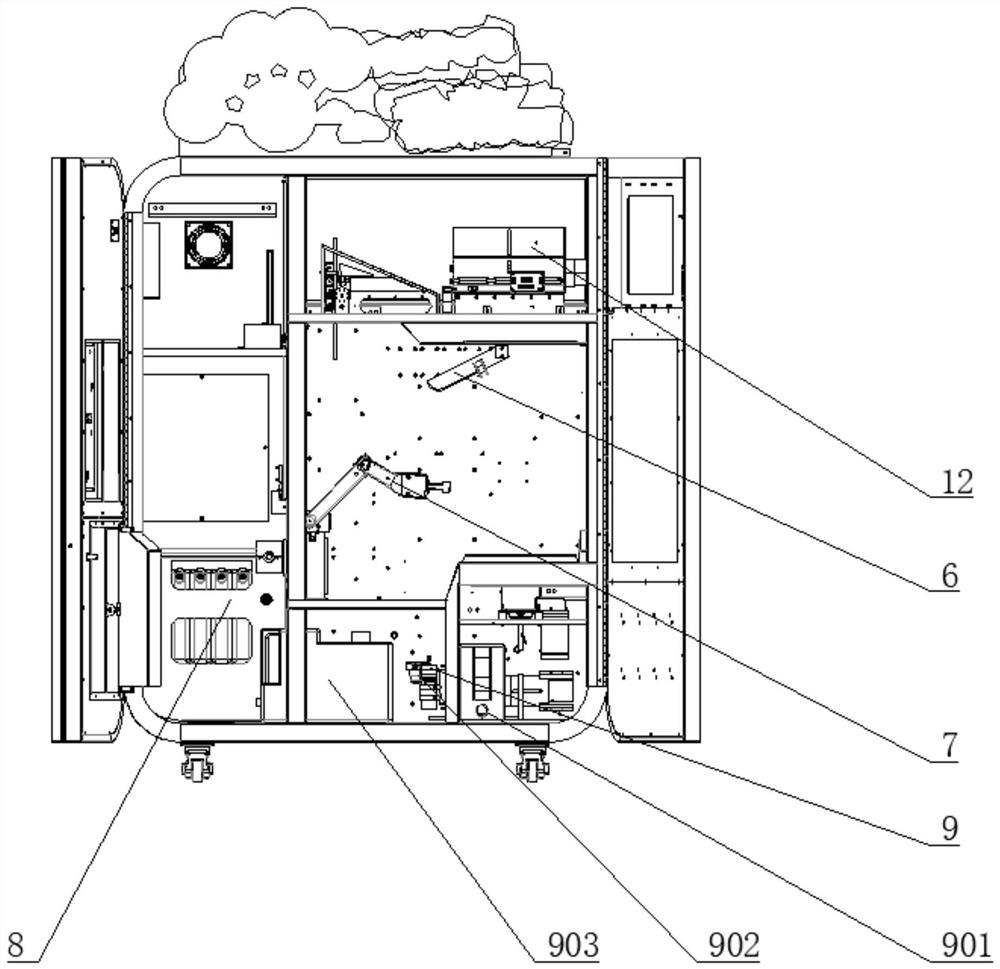 Full-automatic marshmallow machine and use method thereof