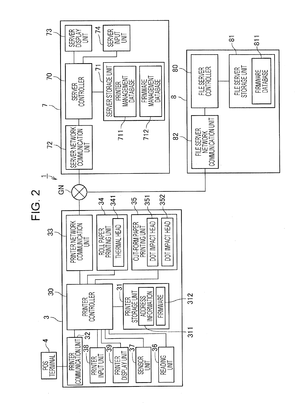 Printer and control method for printer