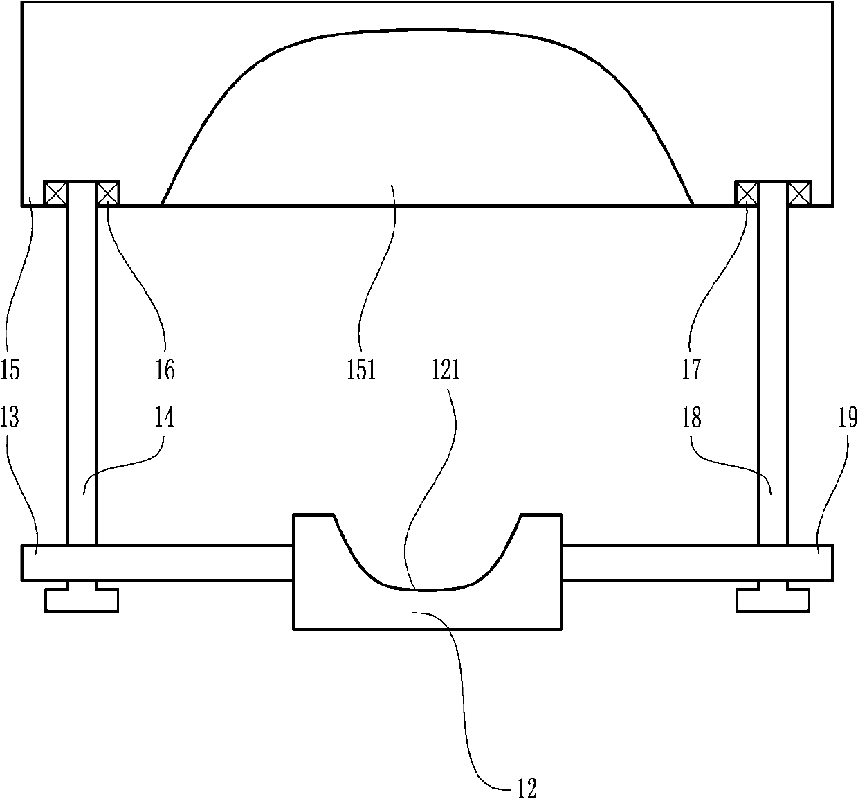 An easily adjustable examination table for ophthalmology