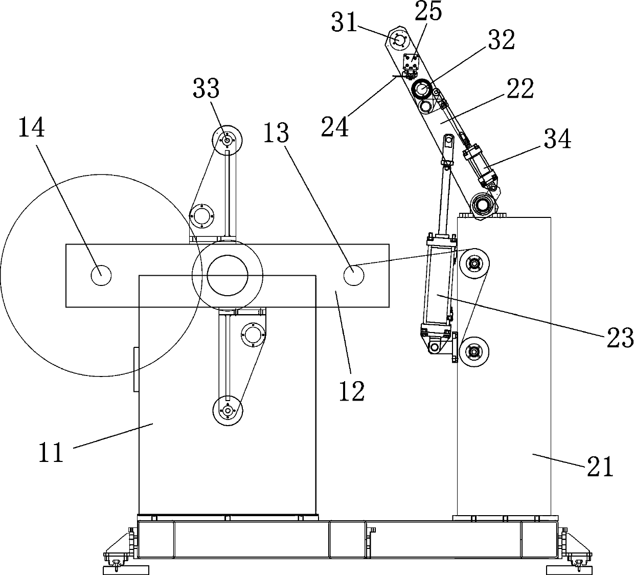 Automatic cutting and unwinding equipment