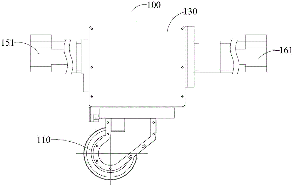 Driving power foot wheel component, omni-directional moving platform and control method thereof