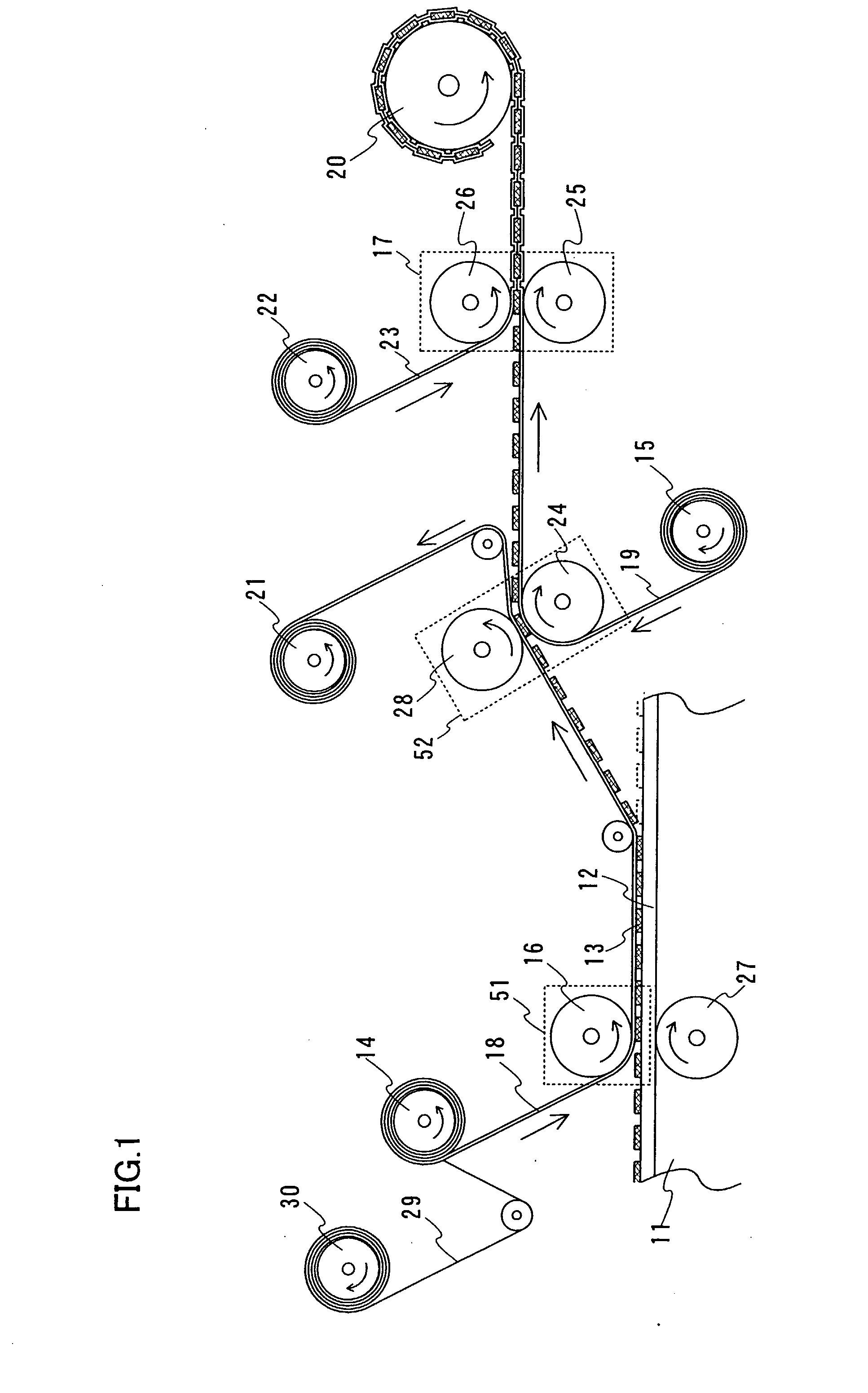 Laminating System, Ic Sheet, Scroll of Ic Sheet, and Method for Manufacturing Ic Chip