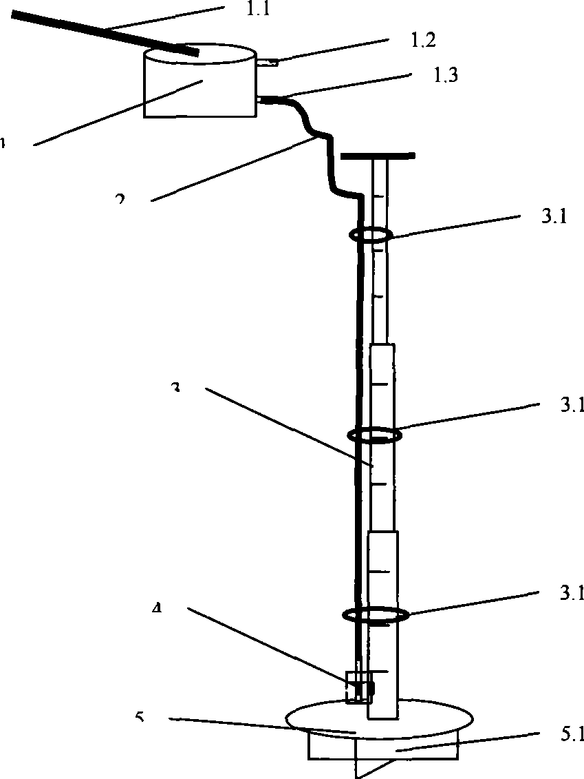 Hand-operated stratified fixed-depth water sampler