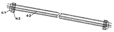 Assembly type prestressed highway tunnel crash barrier