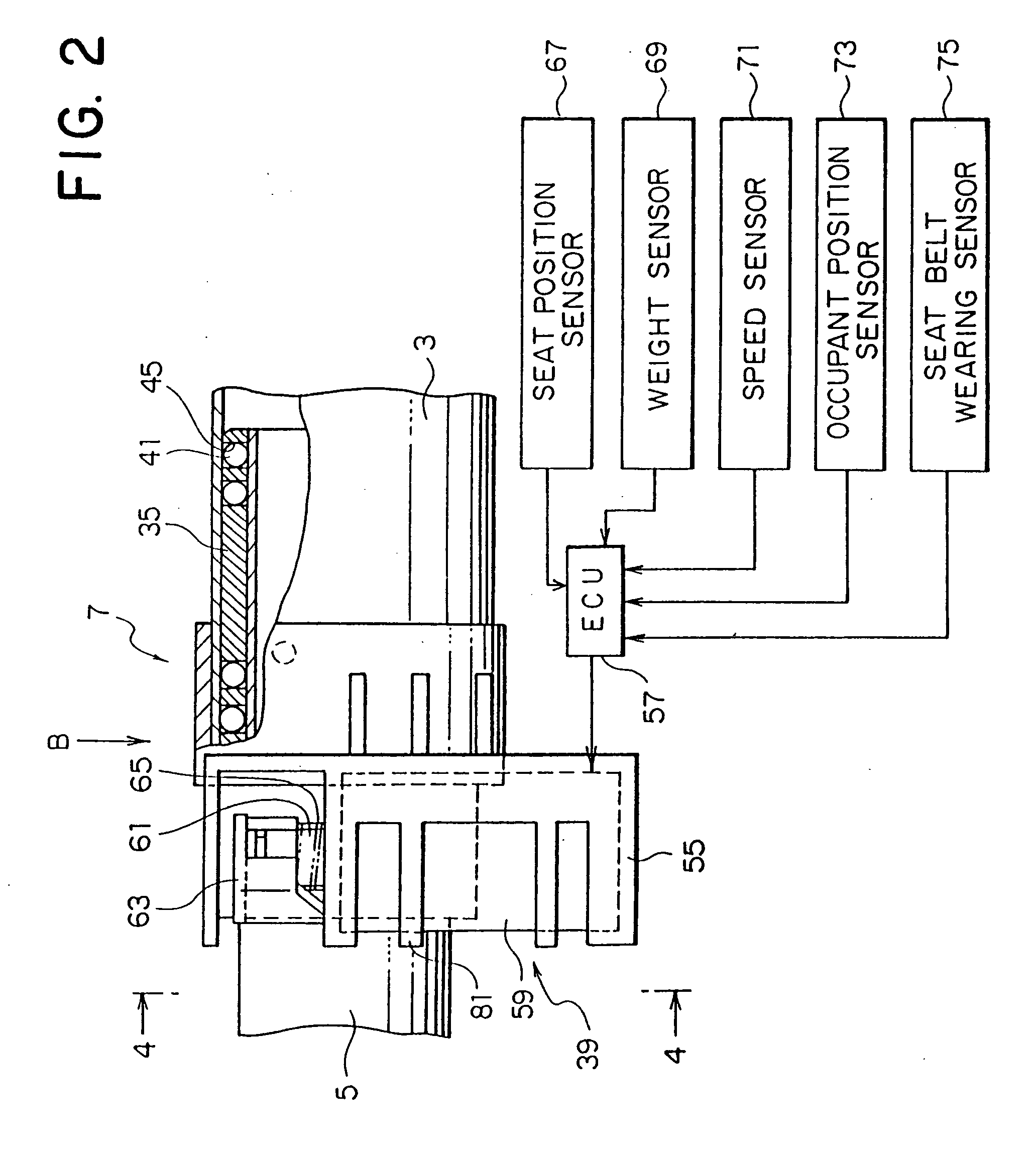 Impact absorbing type steering column apparatus