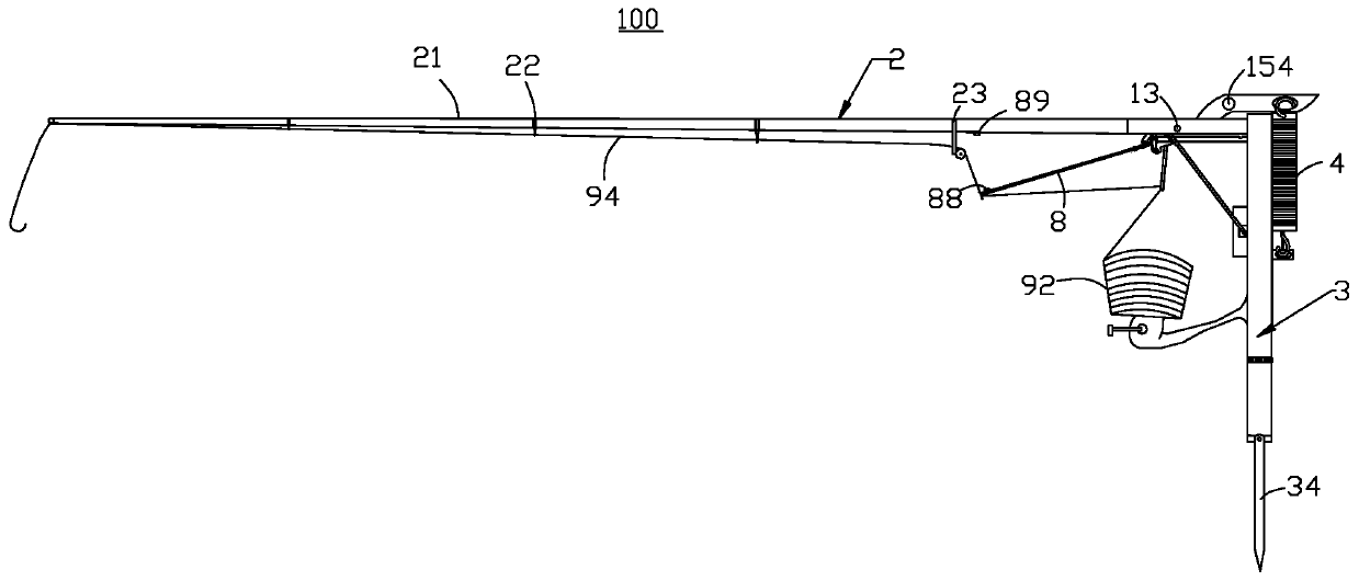 automatic fishing rod