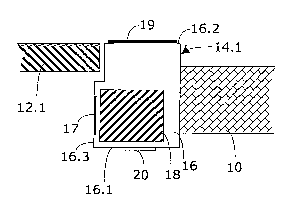 Door frame of a shaft door with a control arrangement for an elevator shaft and method for access to a control unit