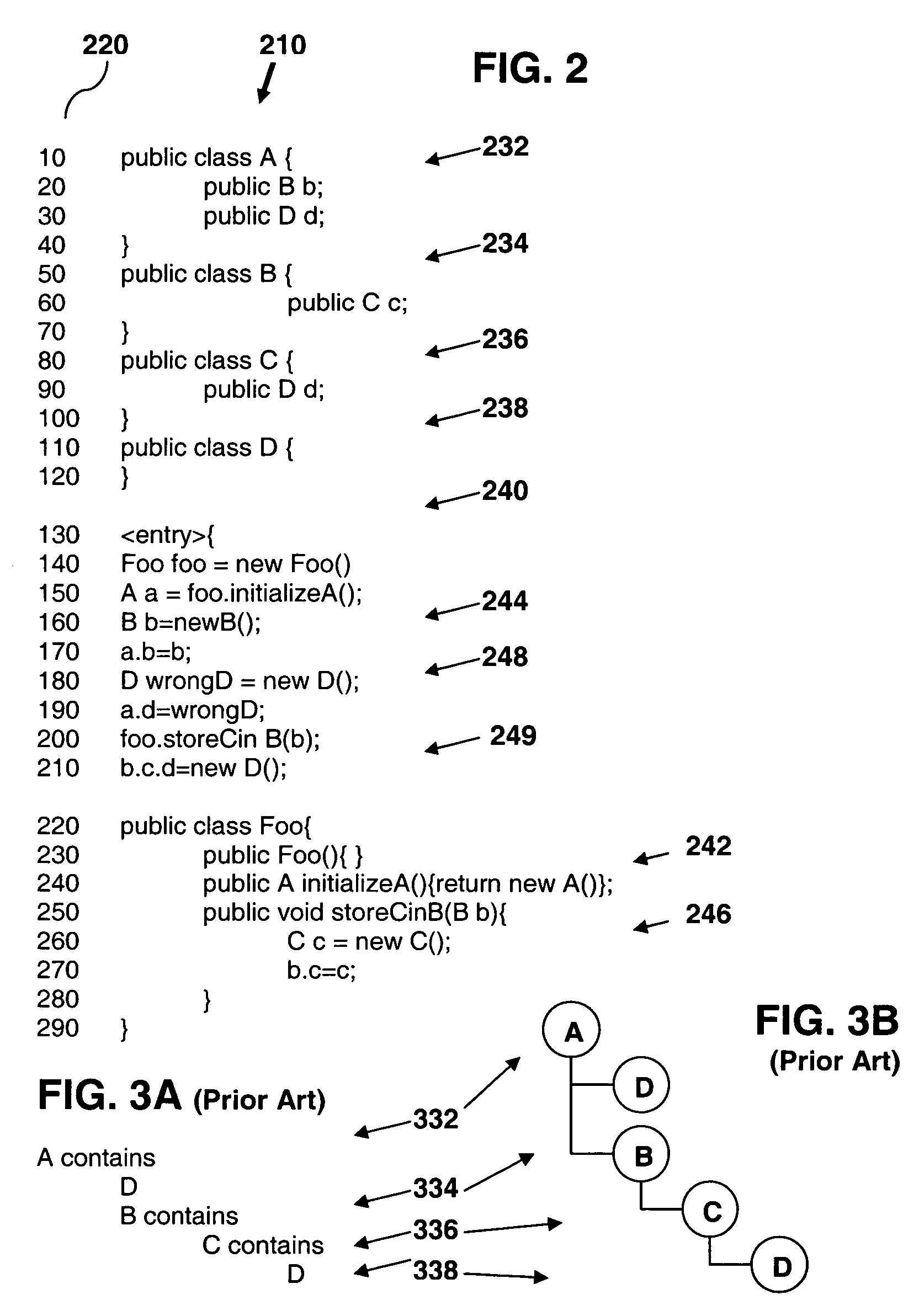 Program analysis tool presenting object containment and temporal flow information