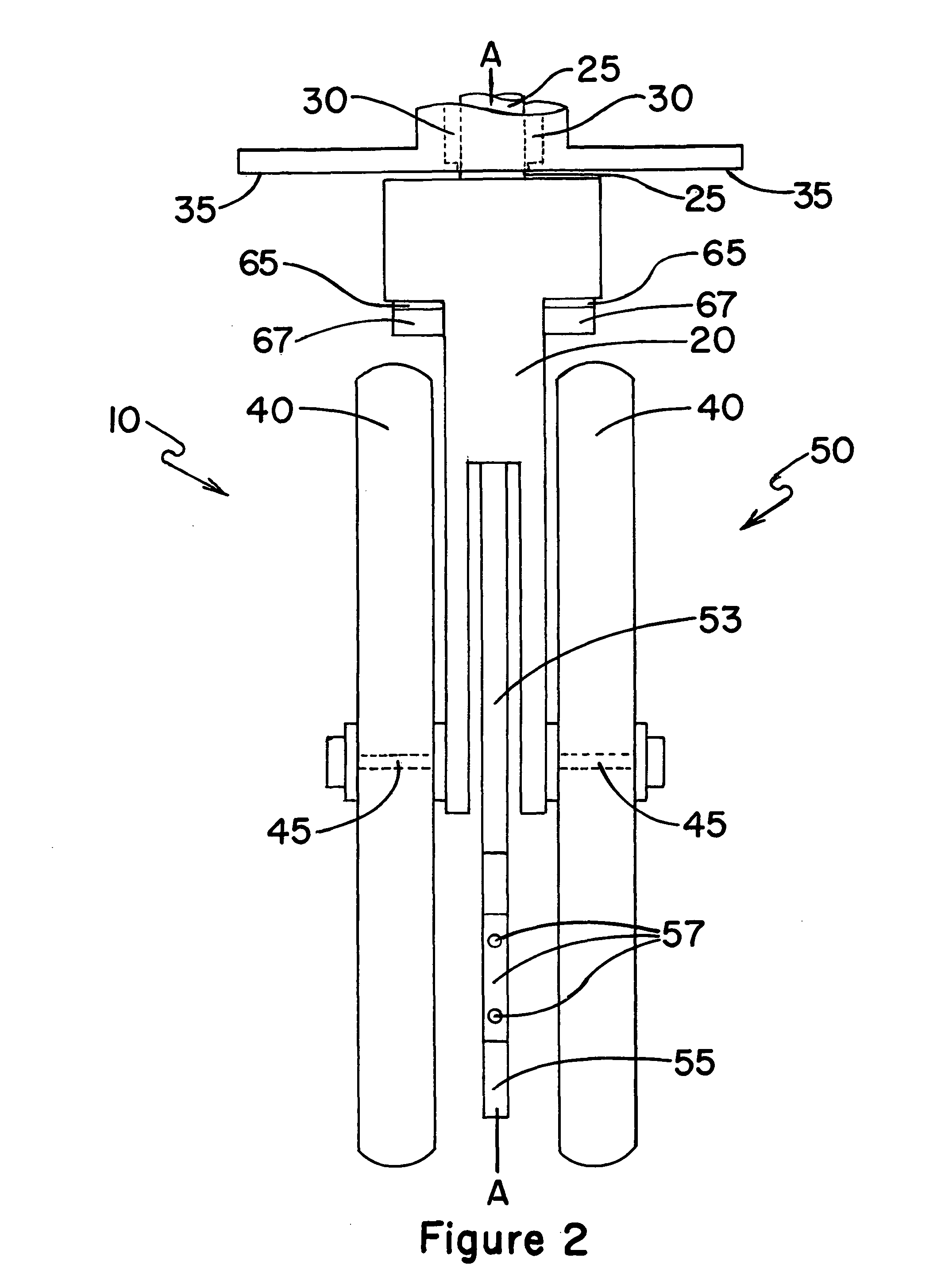 Caster wheel lift and brake assembly