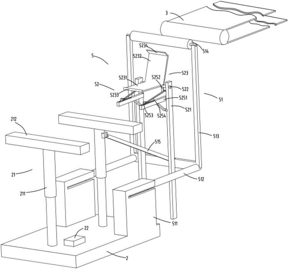 Turnover and material collection equipment with flattening function