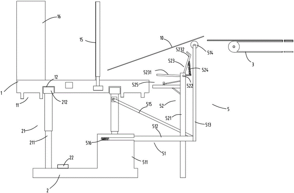 Turnover and material collection equipment with flattening function