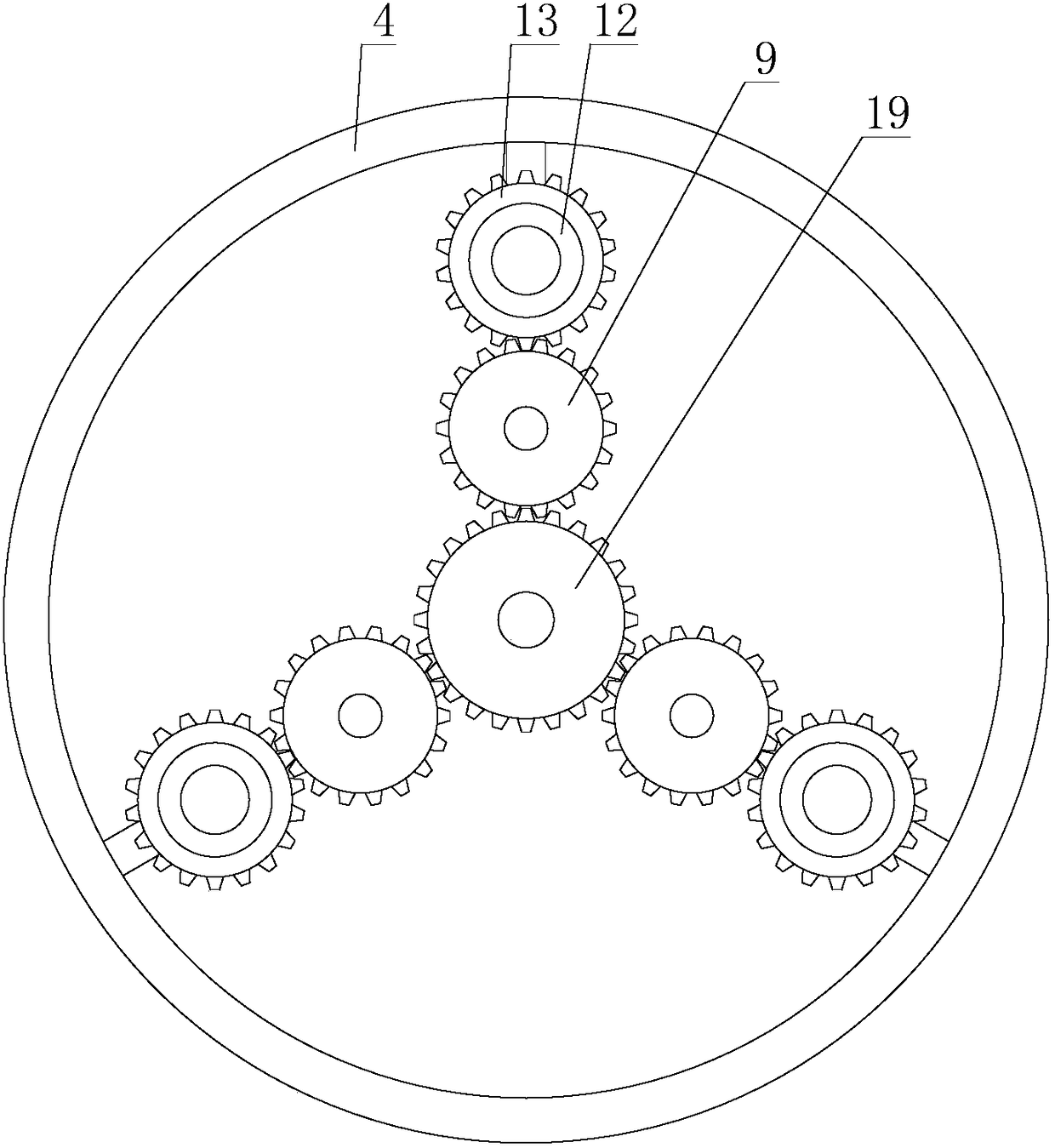 Laser level gauge with horizontal correcting function