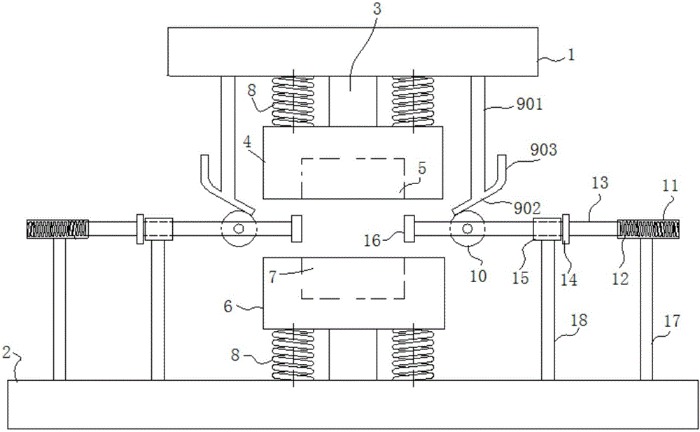 Automatic cooling and lubricating device for forging die