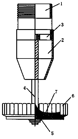 Borderless centrifugal efficient jetting device