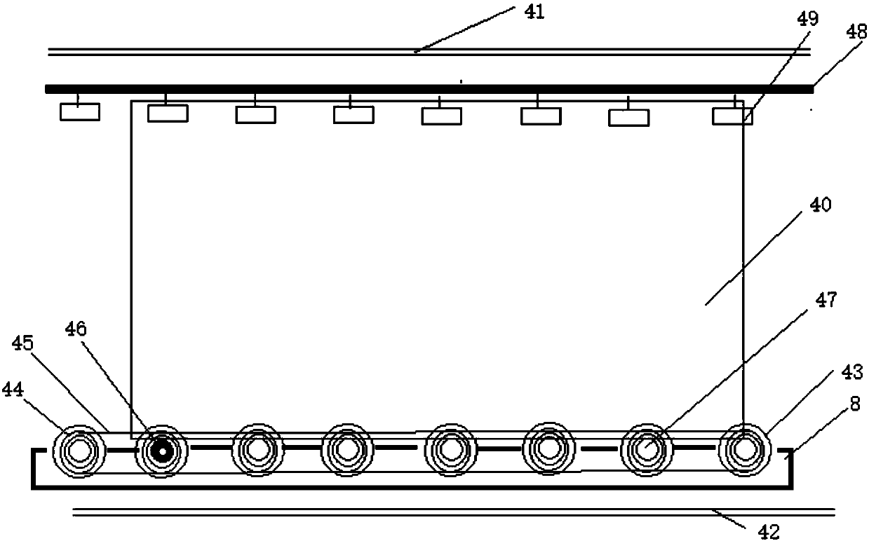 Metal plate film plating method and device