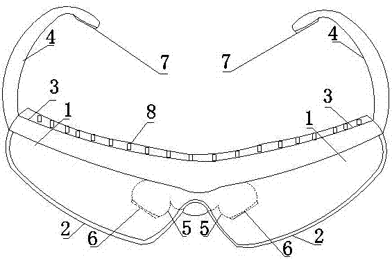 Protective myopia treatment glasses