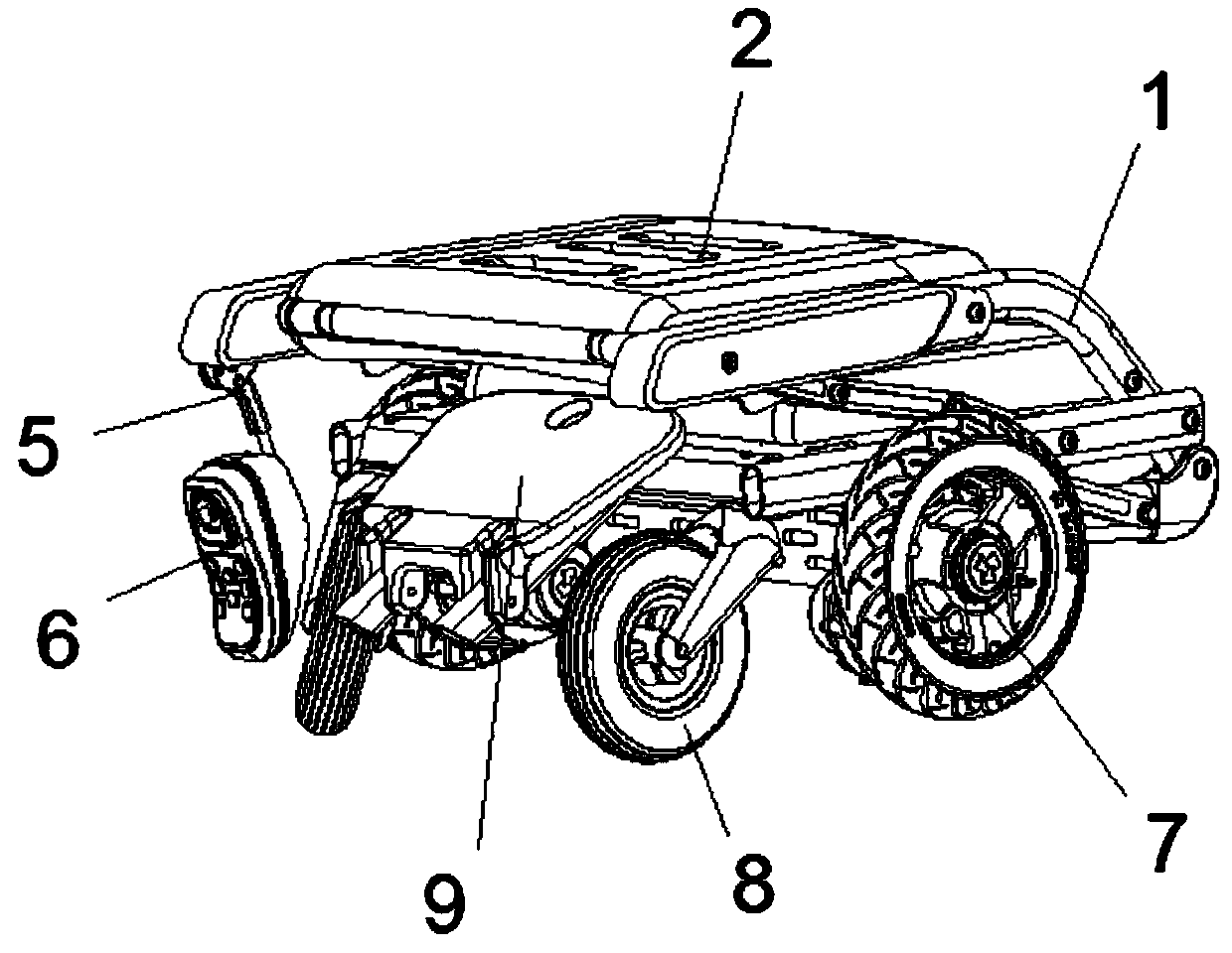 High-performance folding type wheelchair