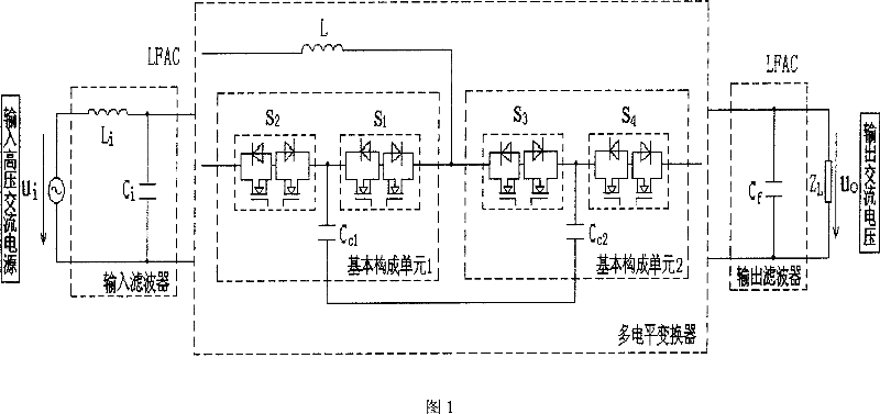 Non-isolation type AC-AC tri-level converter